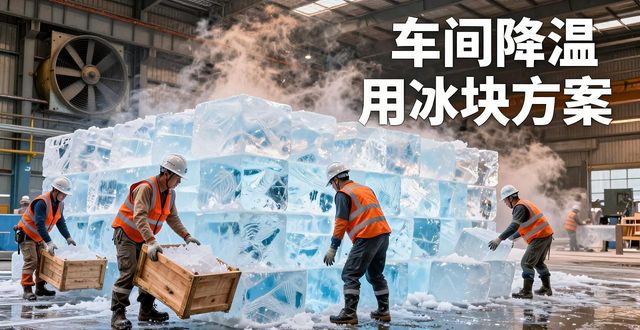 车间降温用冰块靠谱吗？嘉兴高温车间冰墙方案实测